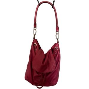 Red leather Liebeskind Berlin purse. Converts to a backpack!